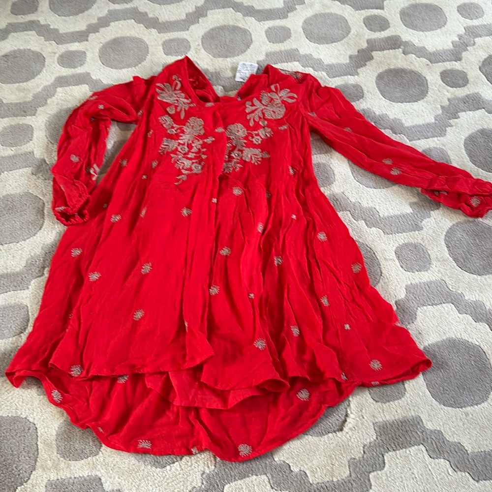 Free People long sleeve blouse/mini dress